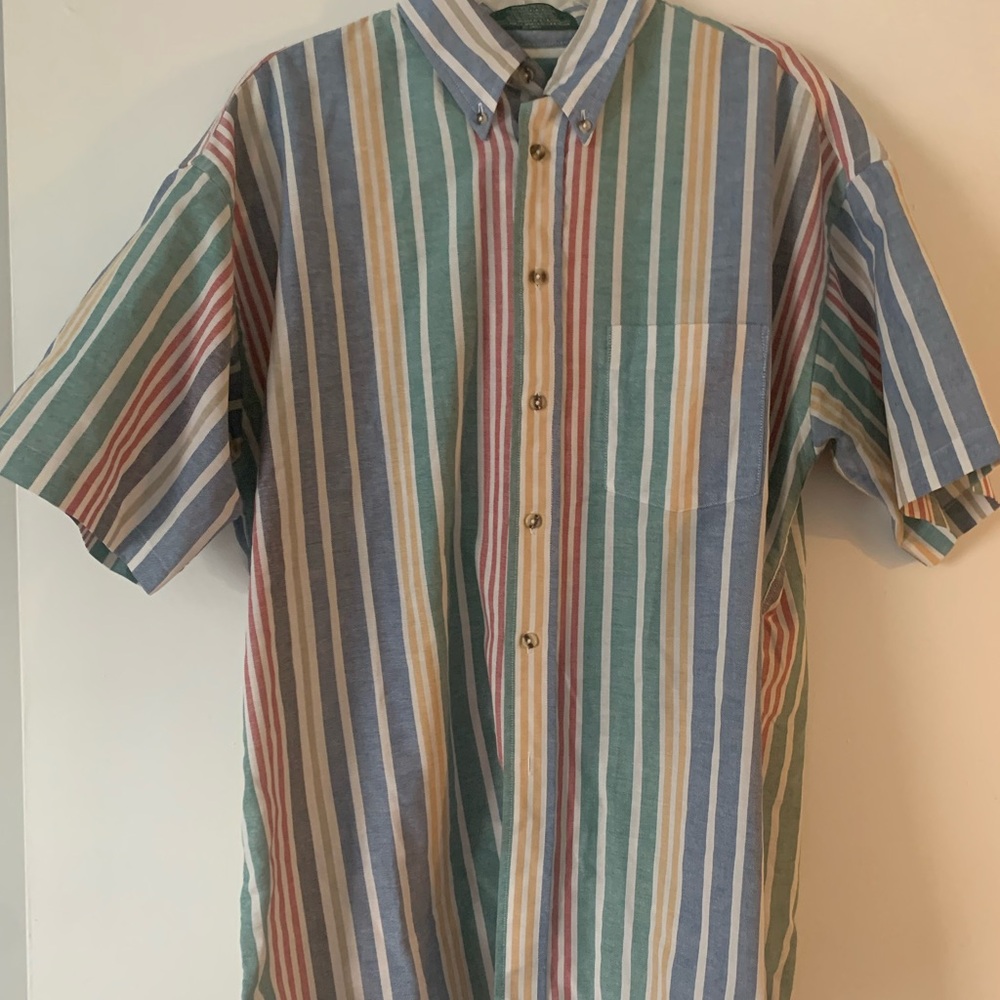 Multicolor Striped Men's Shirt